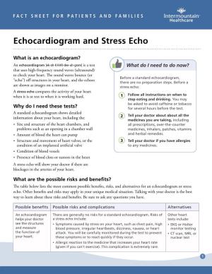 Echocardiogram and Stress Echo