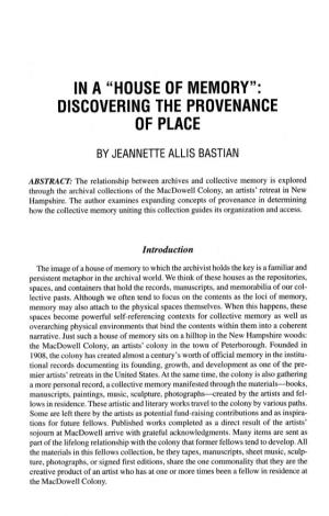 Discovering the Provenance of Place