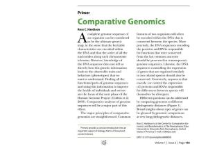 Comparative Genomics Ross C