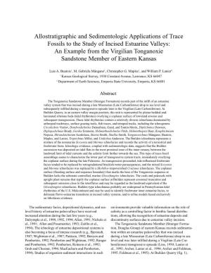 Allostratigraphic and Sedimentologic Applications of Trace Fossils to The