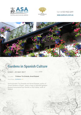 Gardens in Spanish Culture
