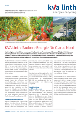 KVA Linth: Saubere Energie Für Glarus Nord
