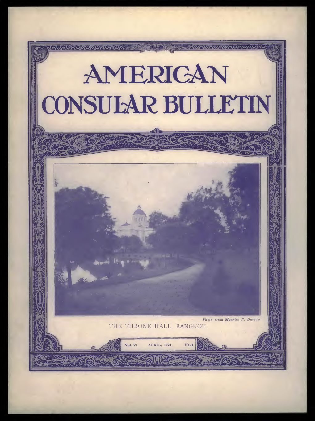 The Foreign Service Journal, April 1924 (American Consular Bulletin)