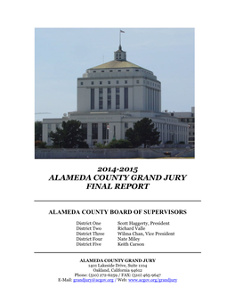 2014-2015 Alameda County Grand Jury Final Report
