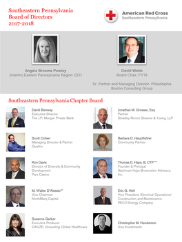 Southeastern Pennsylvania Board of Directors 2017-2018