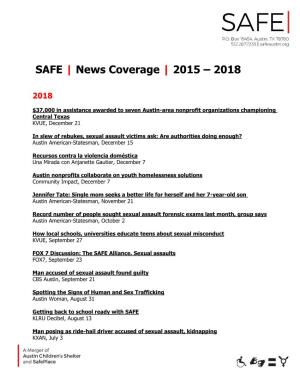 News Coverage | 2015 – 2018