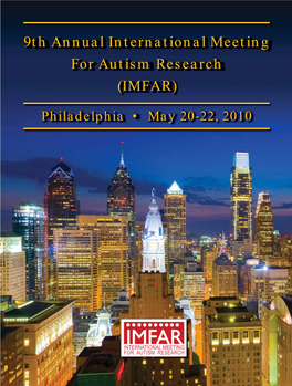 9Th Annual International Meeting for Autism Research (IMFAR)
