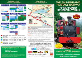 Welsh Highland Heritage Railway Rheilffordd