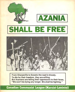 Azania I Ishall Be Free I