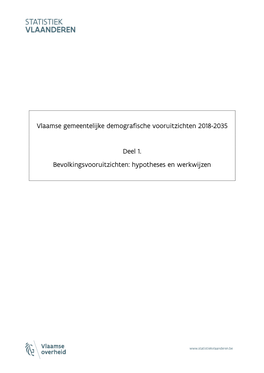 Vlaamse Gemeentelijke Demografische Vooruitzichten 2018-2035