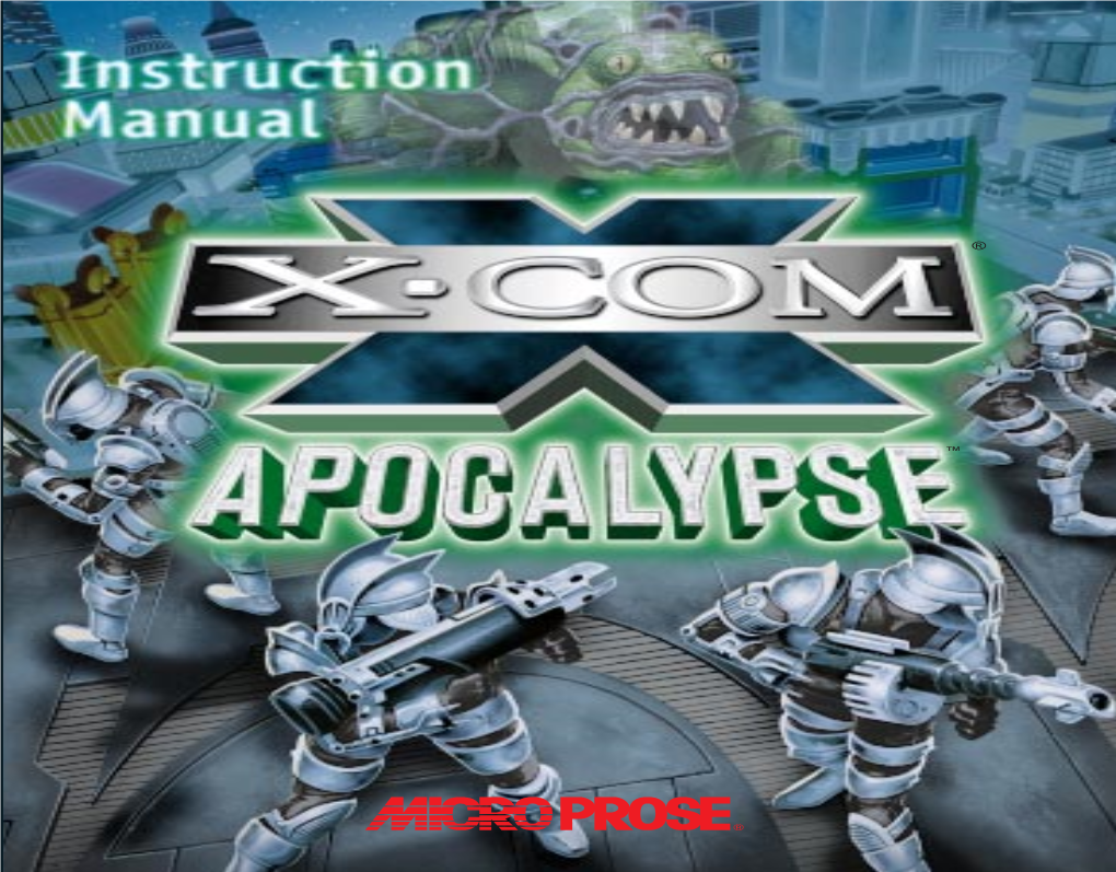 X-COM Apocalypse Manual