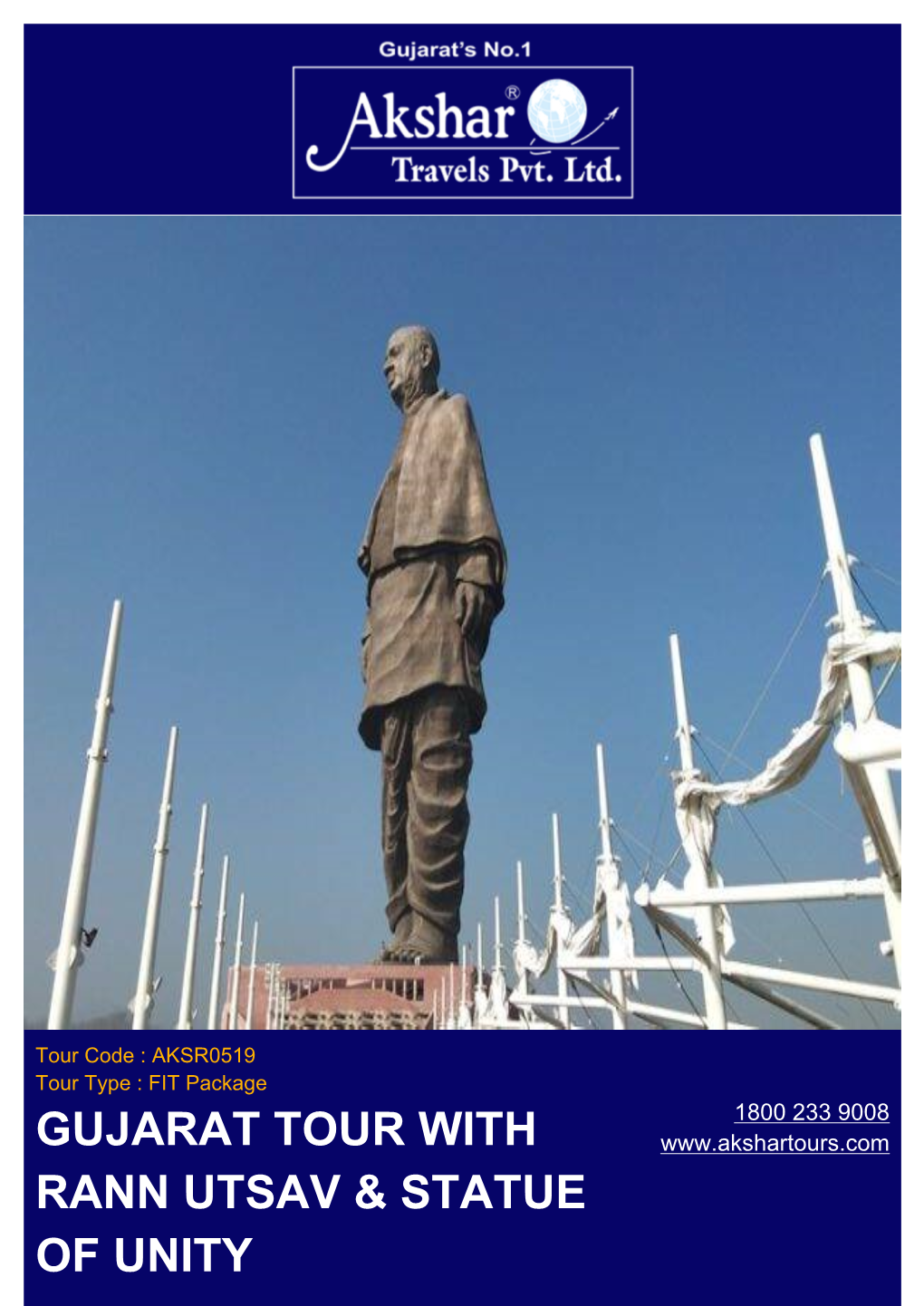 Gujarat Tour with Rann Utsav & Statue of Unity