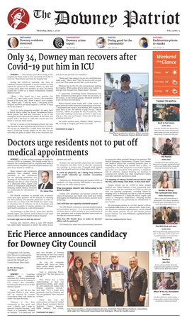 Eric Pierce Announces Candidacy for Downey City Council Doctors Urge