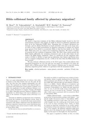 Hilda Collisional Family Affected by Planetary Migration?