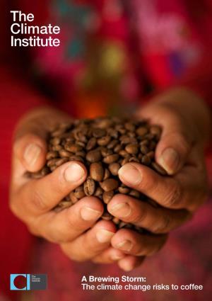 The Climate Change Risks to Coffee a Brewing Storm: the Climate Change Risks to Coffee