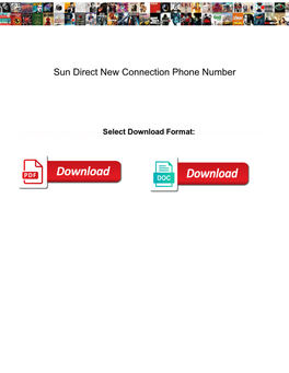 Sun Direct New Connection Phone Number