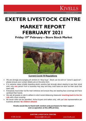 Exeter Livestock Centre Market Report February 2021