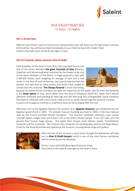 EGYPT – Culture, Cruise and Adventure