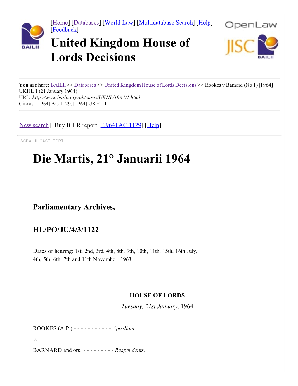 1453025267 Rookes V Barnard (No 1) 1964.Pdf