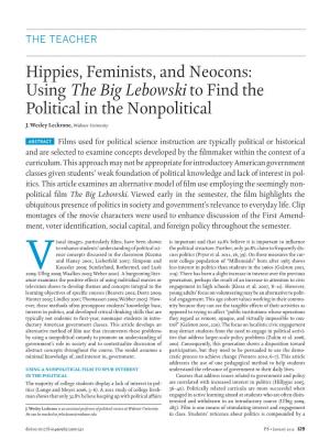 Hippies, Feminists, and Neocons: Using the Big Lebowski to Find the Political in the Nonpolitical