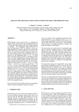 529 the Rave Spectroscopic Survey