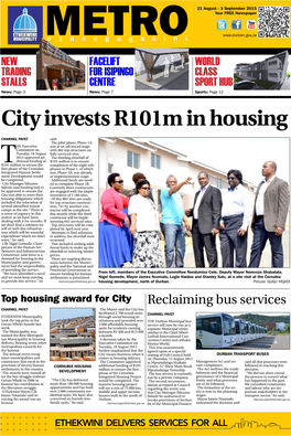 City Invests R101m in Housing