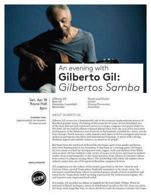 Gilberto Gil: Gilbertos Samba