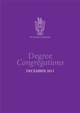 Degree Congregations