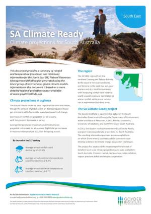 SA Climate Ready Climate Projections for South Australia