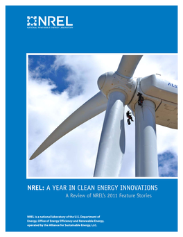 A Year in Clean Energy Innovations: a Review of NREL's 2011 Feature Stories, NREL (National Renewable Energy Laborator