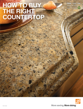 How to Buy the Right Countertop