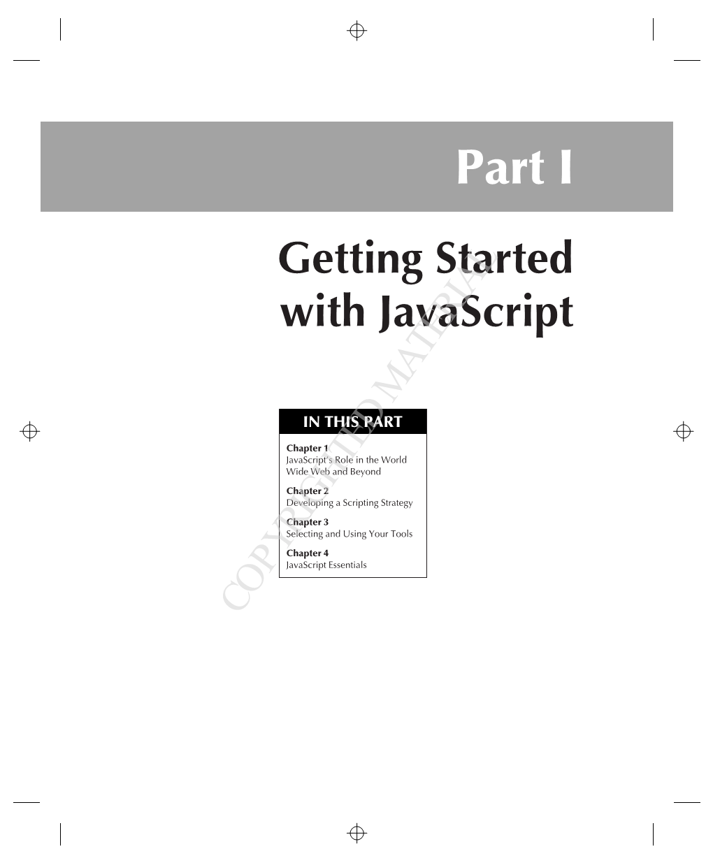 Part I Getting Started with Javascript