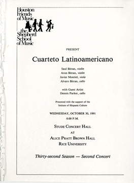 The\-A'a 111 ~~ of Music PRESENT Cuarteto Latinoamericano