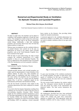 Numerical and Experimental Study on Ventilation for Azimuth Thrusters and Cycloidal Propellers