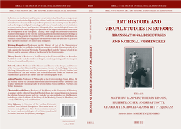 Art History and Visual Studies in Europe