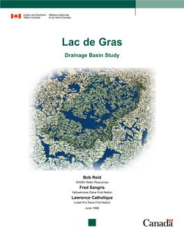Lac De Gras Drainage Basin Study