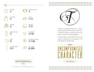 Uncompromised Character