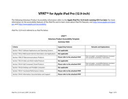 VPAT™ for Apple Ipad Pro (12.9-Inch)