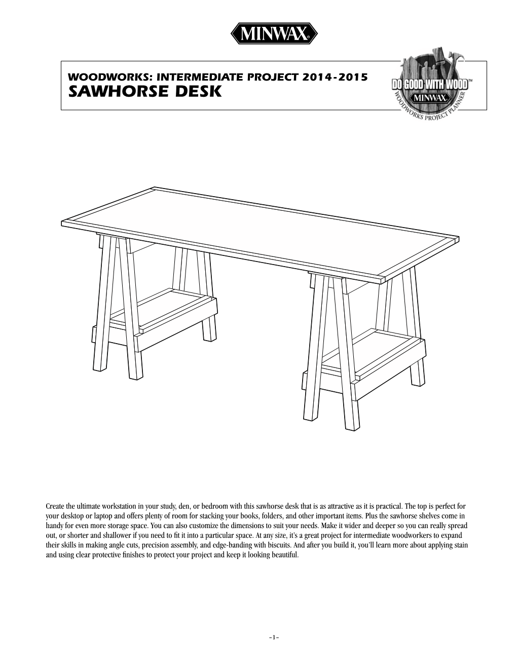 Sawhorse Desk