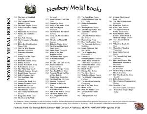The Newbery Medal Books