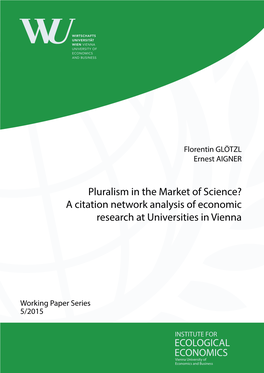 A Citation Network Analysis of Economic Research at Universities in Vienna