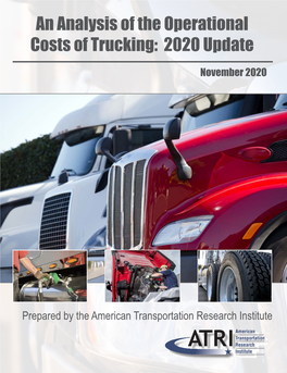 An Analysis of the Operational Costs of Trucking: 2020 Update