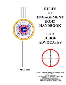 Rules of Engagement (ROE) Handbook for Judge Advocates