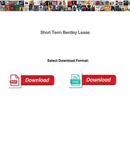 Short Term Bentley Lease