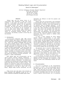 Relating Default Logic and Circumscription