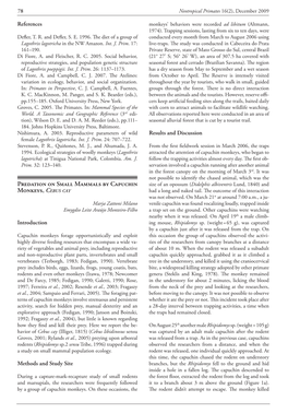 Predation on Small Mammals by Capuchin Monkeys, Cebus