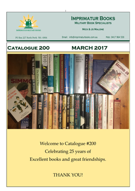 Catalogue 200 MARCH 2017