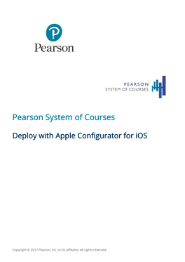 Deploy Pearson System of Courses with Apple Configurator For