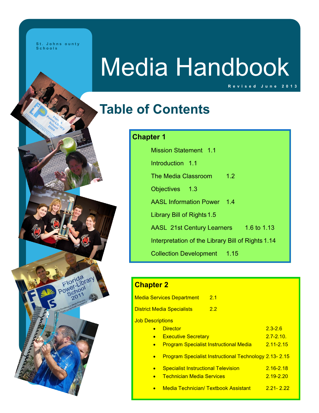 Media Handbook Revised June 2013