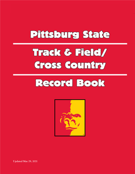 Pittsburg State Track & Field/ Cross Country Record Book